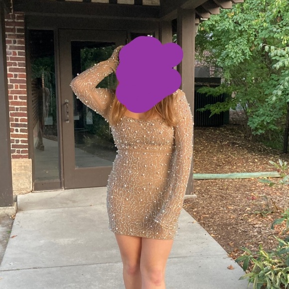 Hand beaded Homecoming Dress - Picture 7 of 8